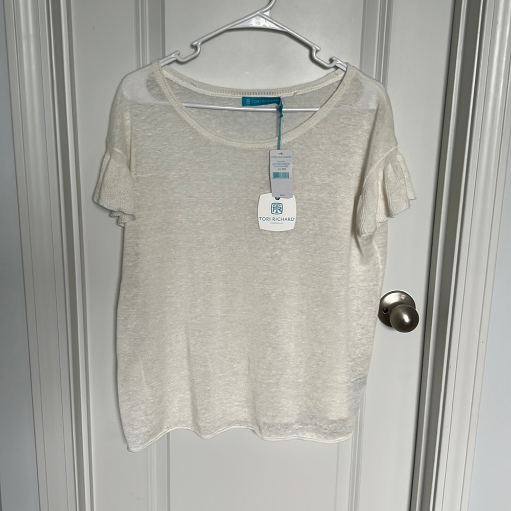 Tori Richard , NWT , Off white, 100% linen
